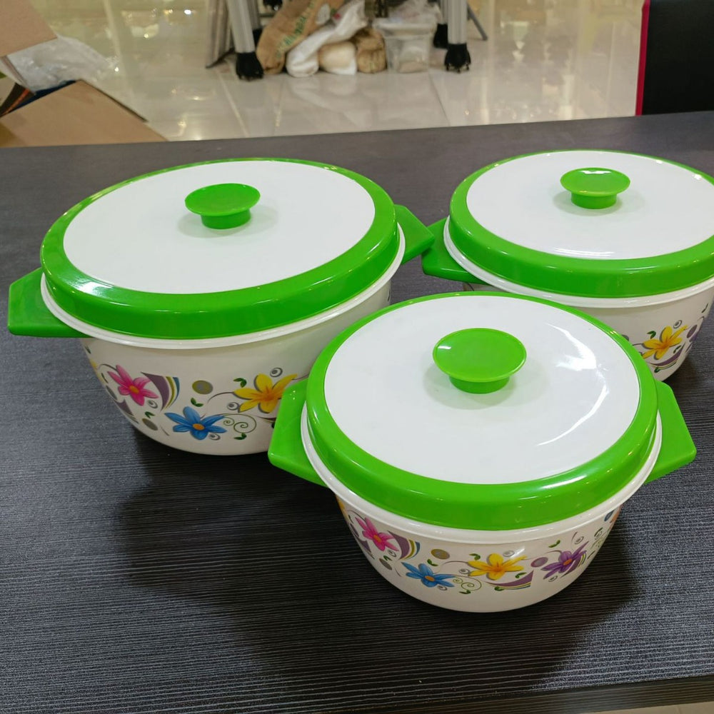 2533 printed plastic shell, inner container, and handle three-piece set insulated lunch box/insulated food container - export quality