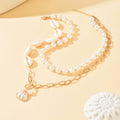 Wholesale seashell necklaces - european & american style, versatile beach & vacation jewelry, unique design, mixed stone & chain, choker necklace