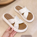 Trendy platform slides for women - summer 2024 new arrivals: fashionable crossover design, elegant chunky sole, perfect for summer outings