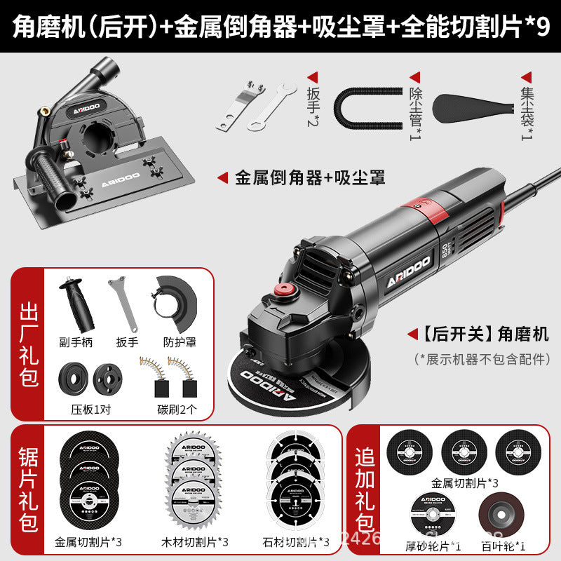 Angle grinder tile chamfering device portable 45 degree woodworking bricklayer universal cutting artifact portable chamfering device