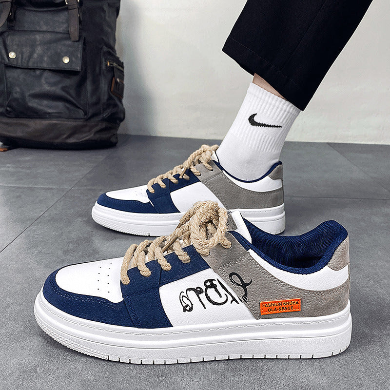 Men's spring 2025 new arrivals: low-top sneakers, versatile athletic casual shoes, trendy niche design, student footwear