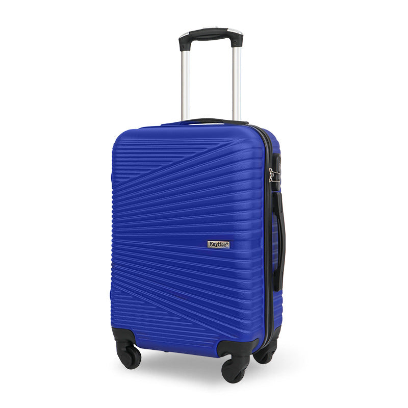 Cross-border explosive high-value suitcase large-capacity universal wheel trolley case ABS five-piece zipper case password box