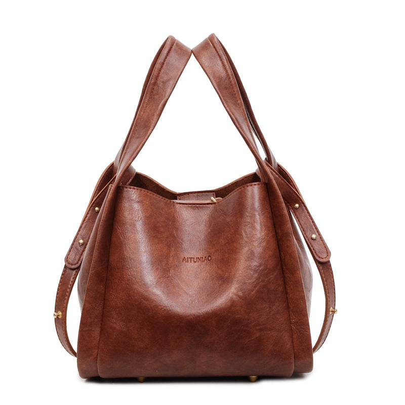 satchel bucket bag women's bag new arrival large capacity easiest for match crossbody bag casualfashionwork clothing shoulder bag