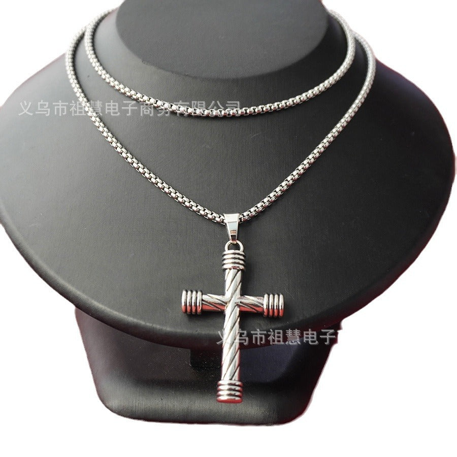 new arrivalretro halloween men women pendant cross necklace christmas gift wholesale