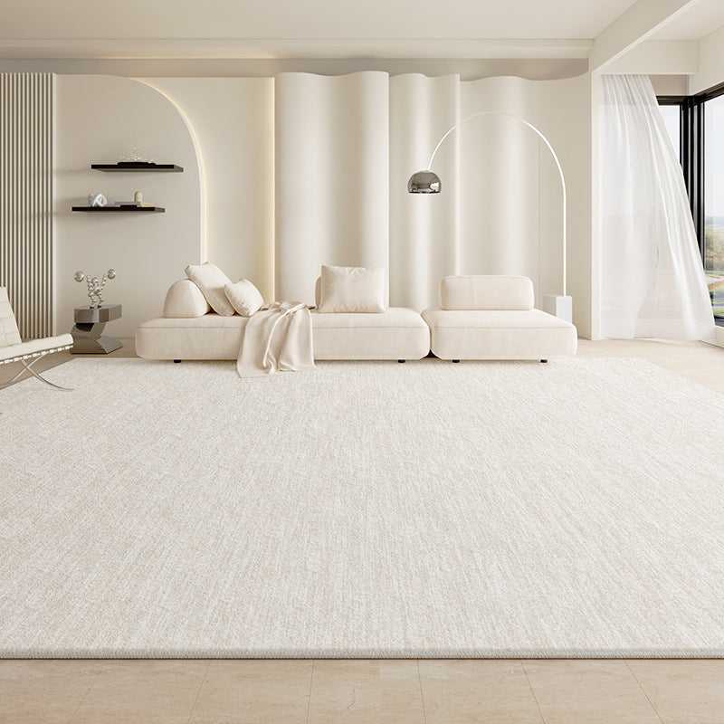 Distributed carpet living room classy sense  new style stain-resistant, wash-free, wipeable cream style pure color waterproof maintenance-free floor