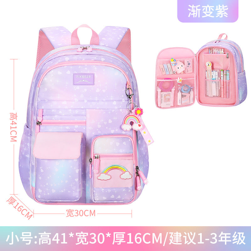 Shaodong schoolbag source manufacturer customizes primary school schoolbags for grades 1-6, refrigerator door opening customization, change logo