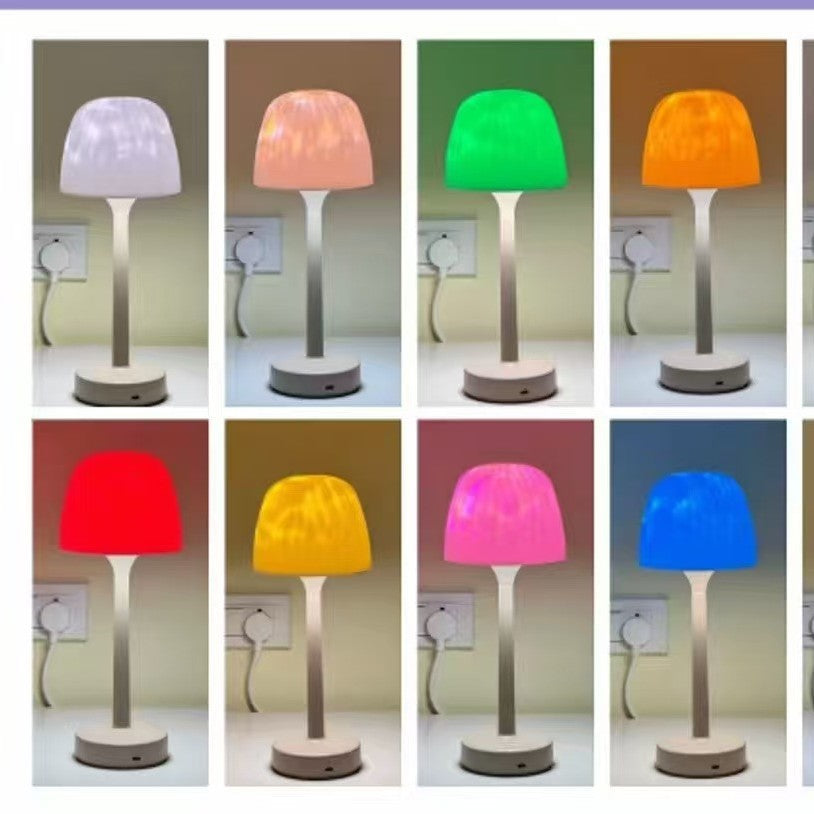 High-leg ripple table lamp - eye-care sleep light, 2026 new multifunctional night light for reading, bedroom bedside lamp