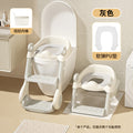 Foldable potty training toilet for kids - baby boys, girls, and toddlers - step stool & squatting toilet aid