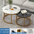 Coffee table living room home round table small apartment light luxury minimalist sofa tea table modern 2025 new balcony table