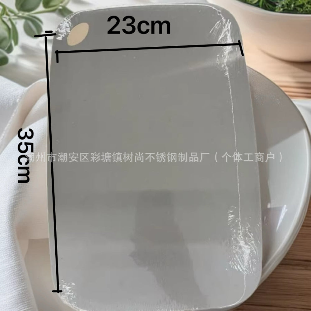 Stainless steel cutting board double-sided kitchen for home anti-mold cutting board cutting vegetables commercial kneading noodles cutting fruit chopping board rolling board
