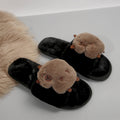 Capybara plus size slippers - new autumn/winter 2025 collection - women's cute cartoon indoor/outdoor one-strap cotton slippers