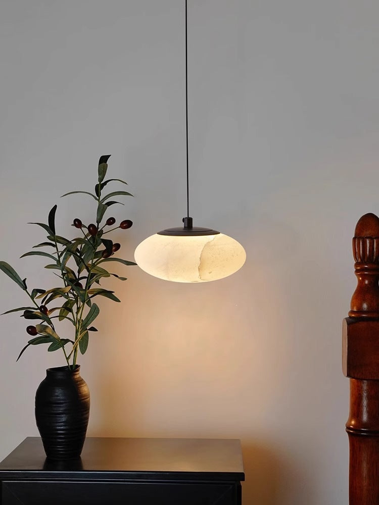 Marble bedroom bedside small chandelier retro staircase lighting fixture vintage bar counter adjustable pendant light italian minimalist lighting
