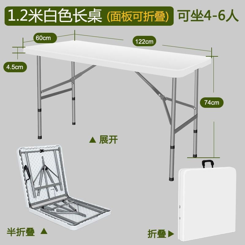 Folding desk portable training table home table outdoor night market stall small apartment dining table