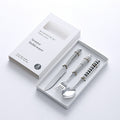 Retro hepburn style stainless steel tableware three-piece knife, fork and spoon set ceramic handle fork and spoon gift box gift wholesale