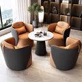 One table, four chairs, and a 60cm coffee table (please specify color preferences in the order notes)