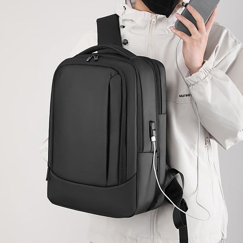 New Business Travel Backpack Men's Travel Computer Bag Fashion Multifunctional Expansion Waterproof Large Capacity Backpack