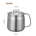 oil filter pot 304 stainless steel for home with filter large capacity oil storage jar oil filter handy gadget fryer