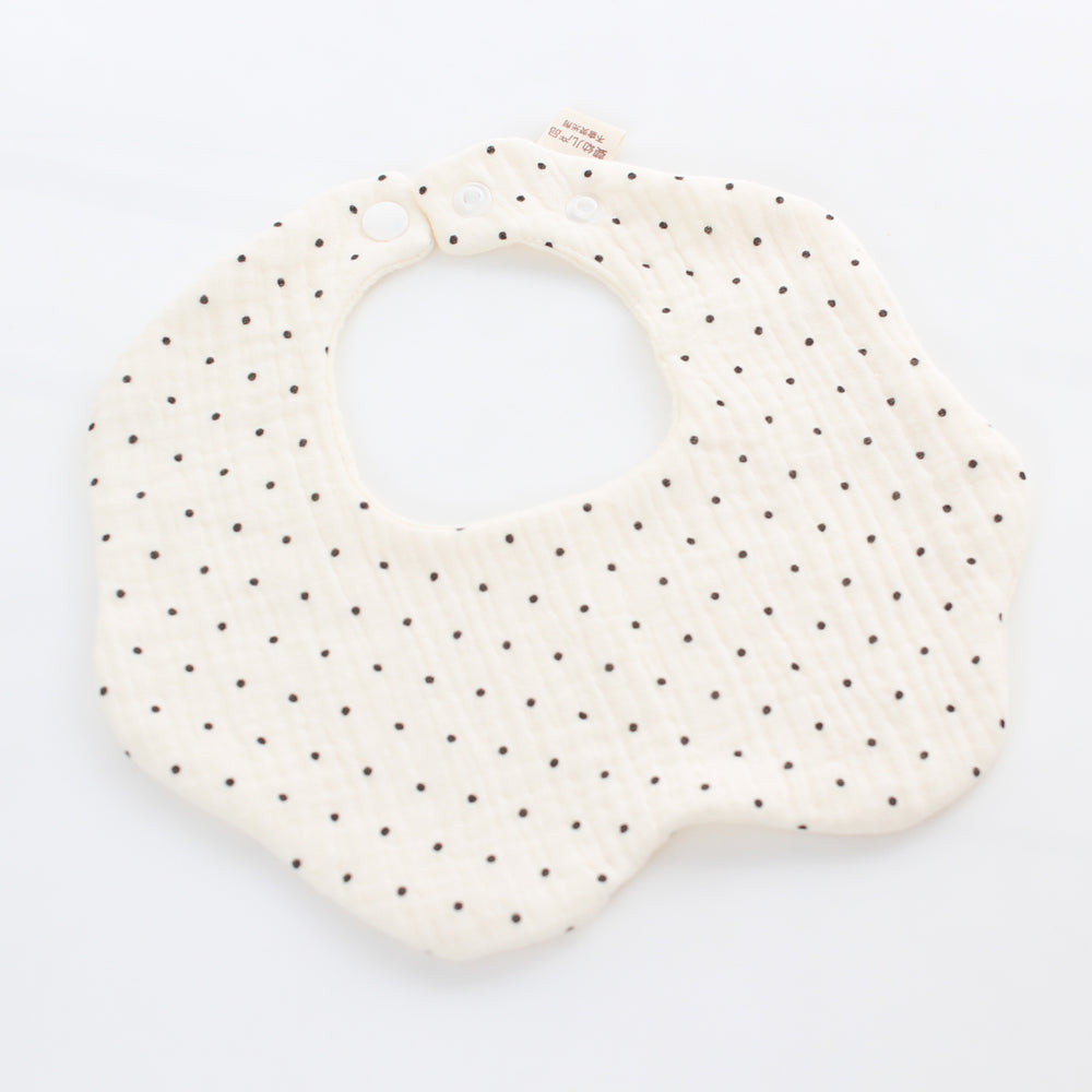 Gauze pure cotton baby saliva towel baby newborn six-layer eating bib cartoon water-absorbent anti-fouling bib wholesale