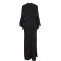 high-end large-area butterfly hot diamond silm fishtail long skirt matching chiffon lotus leaf mid-sleeve long skirt special price clearance