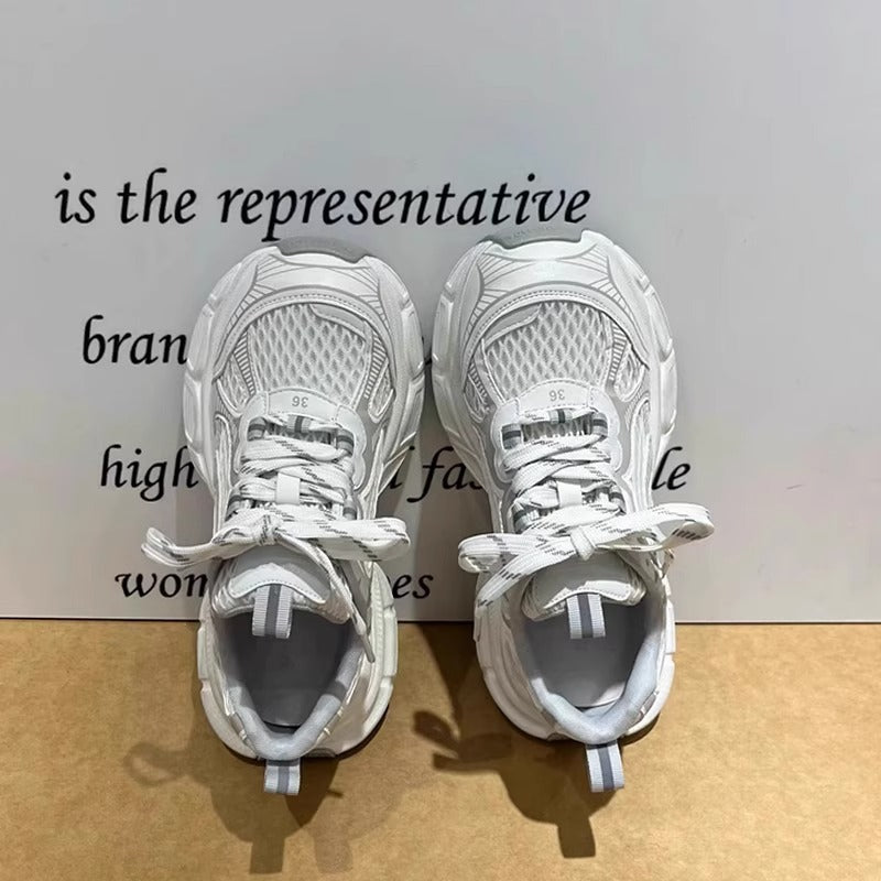 European station dad shoes women's 2026 summer new comfortable thick sole fashion breathable mesh versatile sports casual shoes