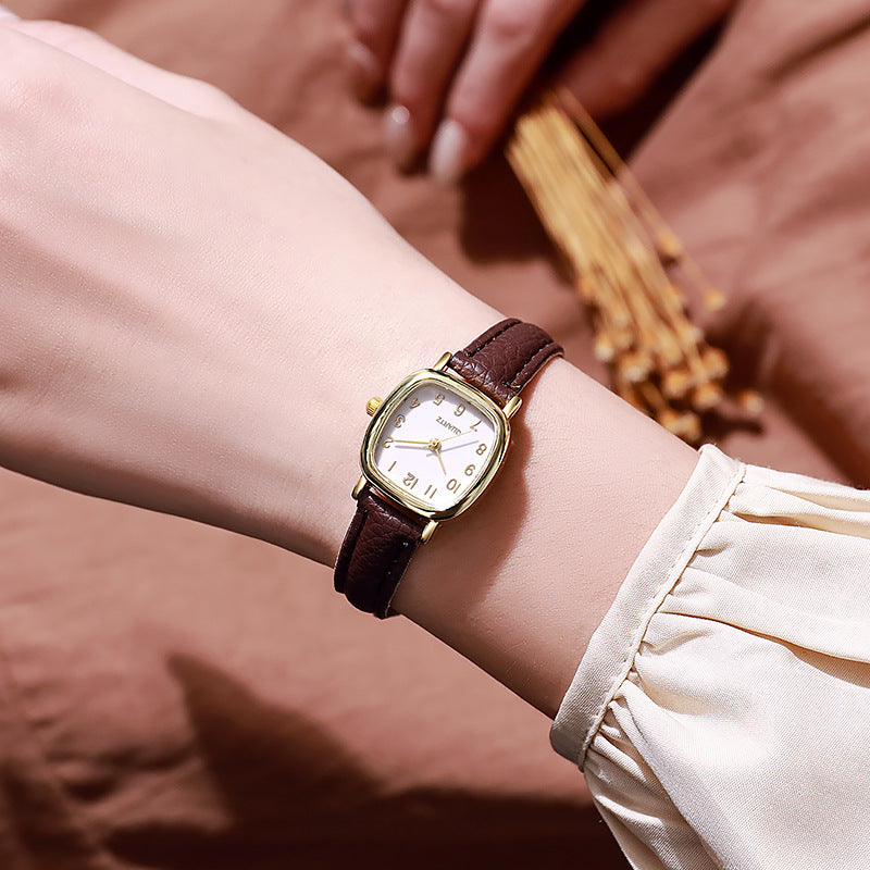Exportins style k-stylepopular belt casual women's watch student elegant fashion quartz watch