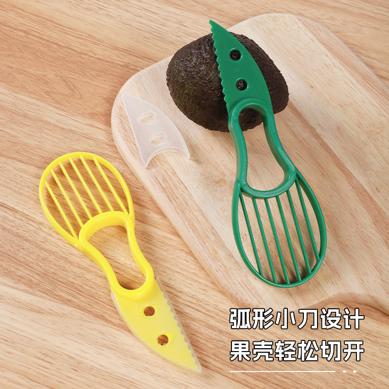 Avocado slicer & corer 3-in-1 - portable avocado separator & corer - multifunctional fruit cutter - cross-border e-commerce