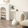 Casual side table small apartment iron art small round table cream style sofa side small coffee table bedside iron art coffee table corner table