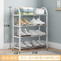 Stainless steel shoe rack reinforced thickened simple shoe rack dormitory shoe rack multi-layer for home bathroom door storage shoe rack