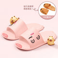 Foldable travel cartoon slippers - women's portable, non-slip disposable slippers for travel, business trips, hotels, and bathing