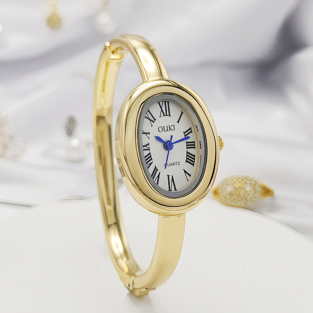 New bathtub bracelet women's watch women's watch fashion oval roman scale women's watch quartz watch wholesale