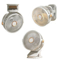 Wholesale multifunctional clip-on fan with light - portable, rechargeable, mini fan for home, dorm, office, and outdoor use