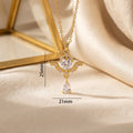 popular versatile zirconium-inlaid love necklace, accessible luxury niche jewelry for women, high-end sense of exquisite non-fading clavicle chain