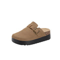 birkenstock slippers toe-cap half-slippers 2025 new spring & fall women's shoes slip-on retro wading pine outer wear wholesale