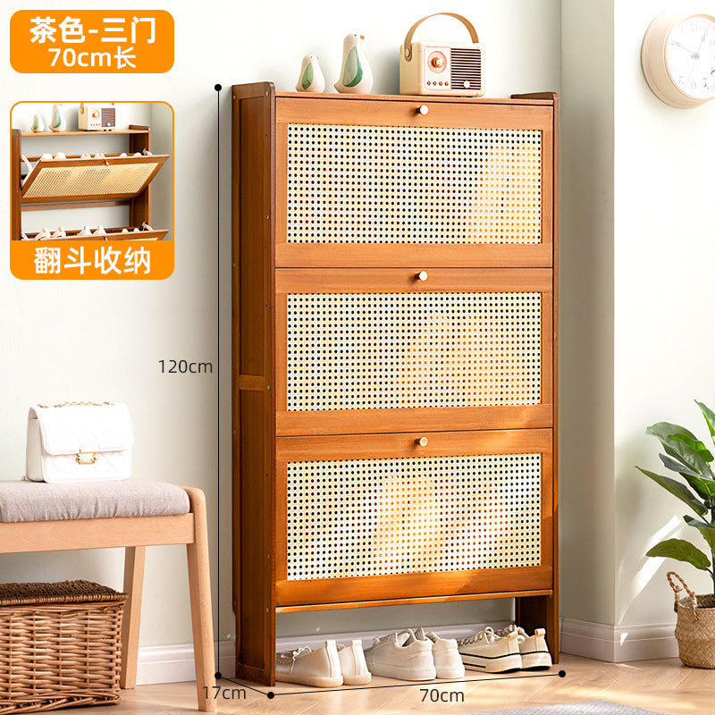 Simple shoe rack household door multi-layer with door dust-proof entry shoe rack shoe cabinet high vertical integrated storage rack