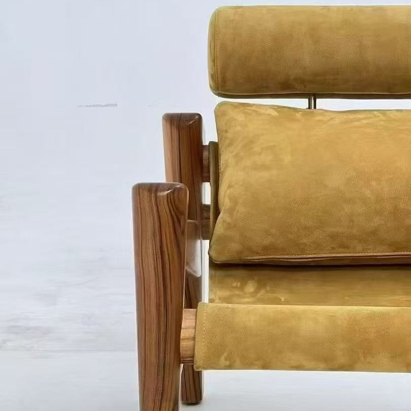 Artistic solid wood sofa chair - perfect for balconies, living rooms, offices, and negotiation areas. a comfortable and stylish choice for your home. all solid wood construction