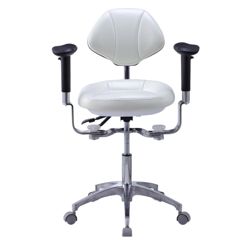 Dental Dentist Seat Metal Stainless Steel Doctor Chair Lifting Swivel Roller Dental Chair MKS-038