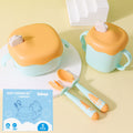 Children's gift set feeding utensils baby fork spoon supplementary food bowl infant milk cup baby and toddler supplies maternity and infant products wholesale