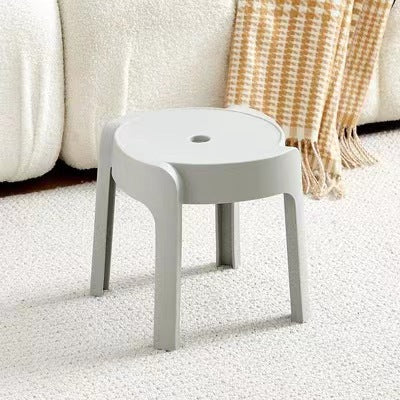 Popular plastic stool for home stackable thickened high stool windmill round plastic stool casual restaurant spare dining table and chairs