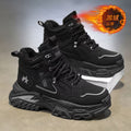 High-top men's shoes winter2025new arrivalfleece-linedheattechthickened cotton shoes sports dad shoes northeast outdoor snow boots