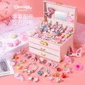Princess-style hair accessories, hair clips, headbands, high-end storage jewelry box, children's cartoon hair ornaments gift box, wholesale for women