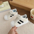 Boys' fashion sneakers - new spring/autumn collection - versatile shell toe white shoes for kids - breathable running shoes for girls