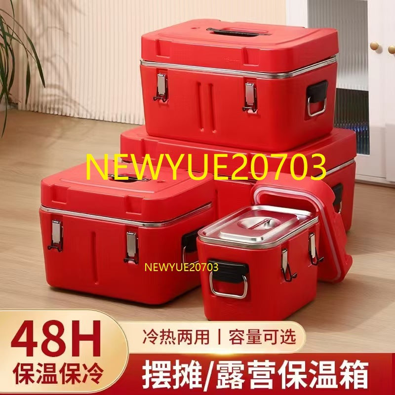 hot-selling manufacturer direct sales stainless steel camping stall fresh-keeping box insulated lunch box commercial kitchen tableware set