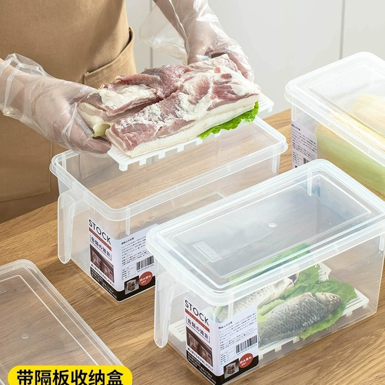 Food-grade eggs, refrigerator fresh-keeping storage box, transparent food, fruit and vegetable storage fuse box, one piece will be sent on behalf of you.