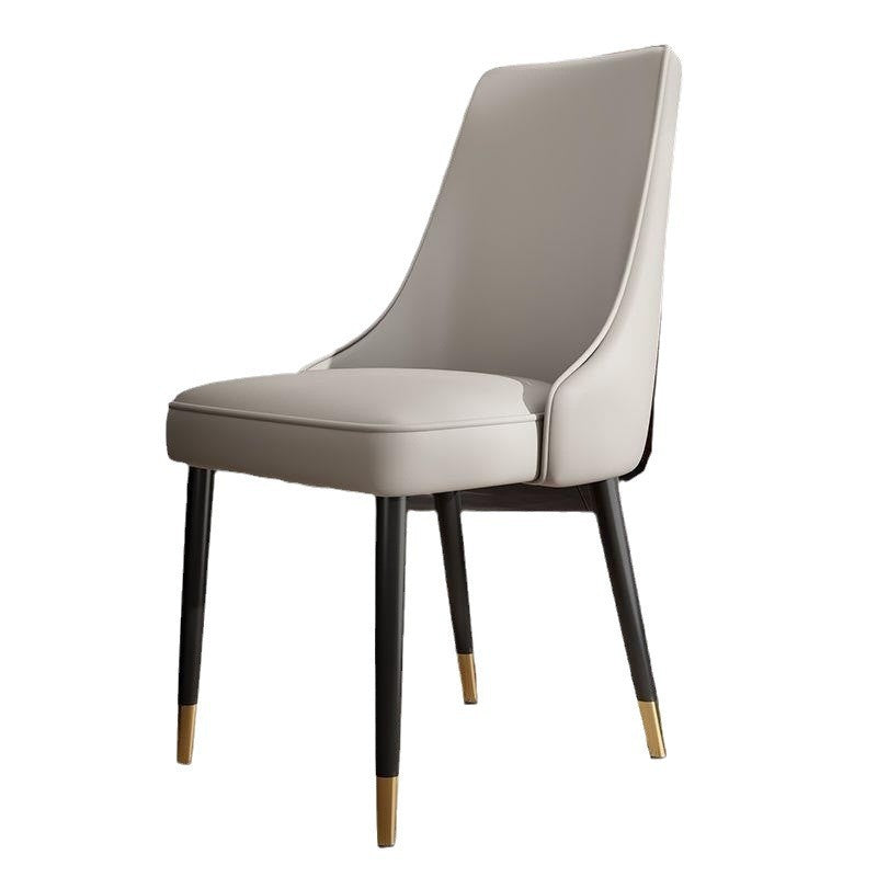 Dining chair household modern simple restaurant back chair small apartment dining table chair Nordic light luxury leisure hotel chair forest