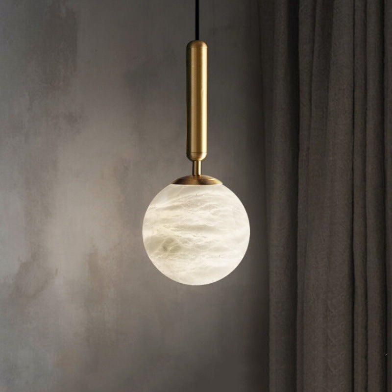 Postmodern casual creative marble bedroom bedside small chandelier bar designer hanging wire restaurant hanging wire small chandelier
