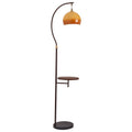 Medieval style floor lamp atmosphere shelf living room sofa decoration bedroom bedside all-in-one table lamp study room new arrival