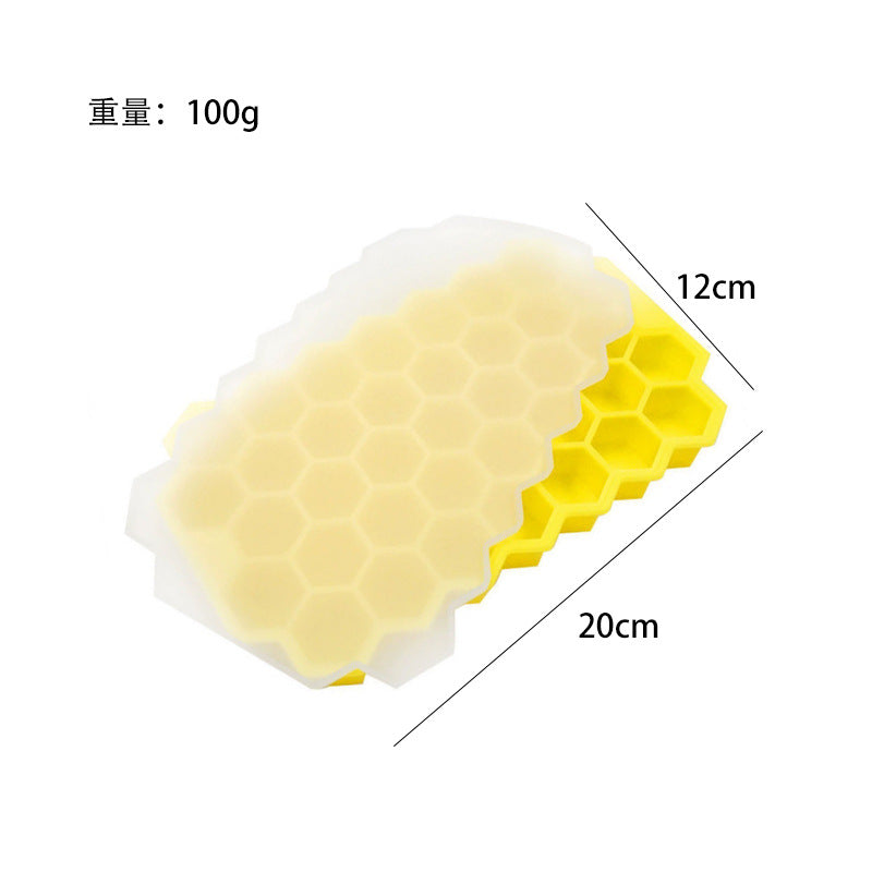 Freeze ice cube mold with lid silicone ice grids ice making film skull square ice maker cocktail ice ball film