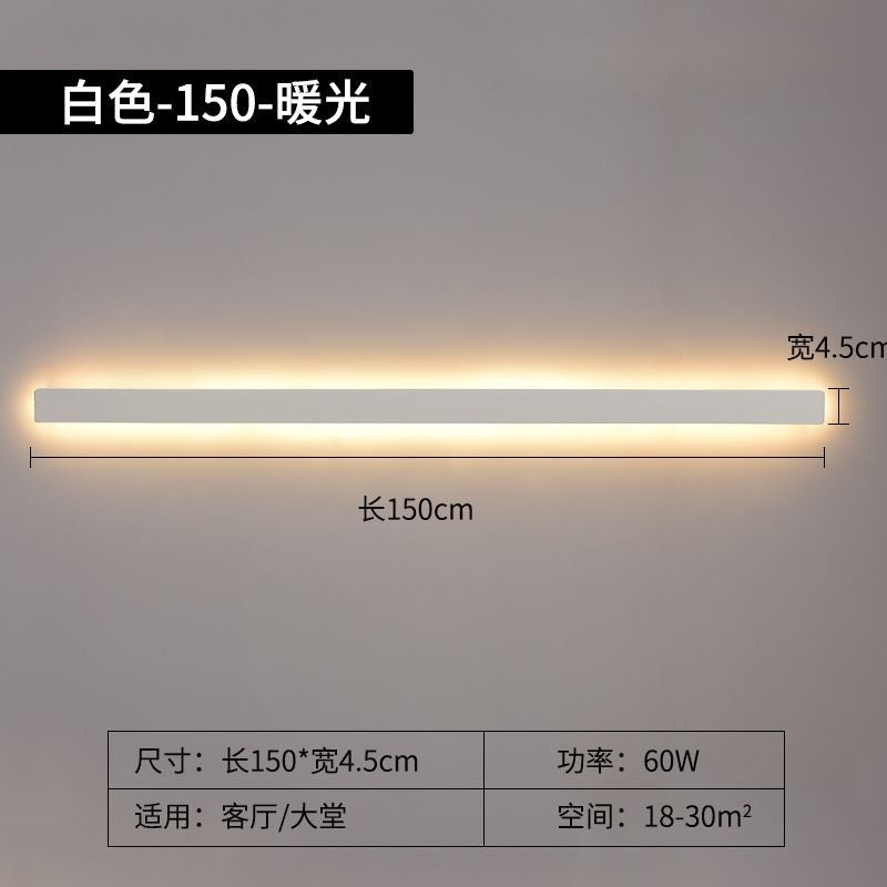 Long strip wall lamp modern casual living room sofa background wall lamp normcore bedroom bedside lamp aisle staircase lamp