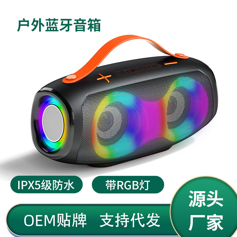 2026 new wireless bluetooth speaker - outdoor waterproof portable 20w subwoofer with rgb lighting