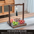 [four grids] lifting plate + gold-rimmed glass bowl
